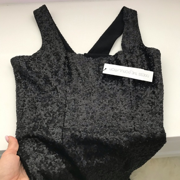 Dress the Population Raven Sequin Gown - Picture 6 of 8